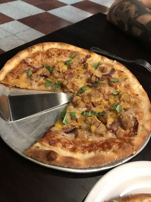 Vegan Chicken BBQ at Slice of Vegas Pizza in Las Vegas