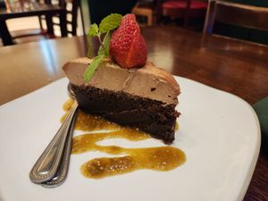 Chocolate peanut butter cake at Hussong's Cantina - Mandalay Bay Shoppes in Las Vegas