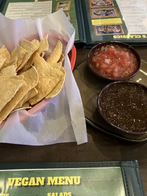 Chips and salsa.  at Hussong's Cantina - Mandalay Bay Shoppes in Las Vegas