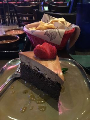 Chocolate cake with peanut butter frosting  at Hussong's Cantina - Mandalay Bay Shoppes in Las Vegas