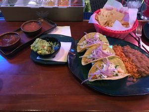 Vegan “fish” Tacos at Hussong's Cantina - Mandalay Bay Shoppes in Las Vegas