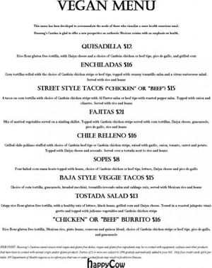 Check out our new vegan menu, lots of delicious options to choose from! at Hussong's Cantina - Mandalay Bay Shoppes in Las Vegas