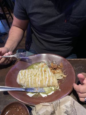 Vegan burrito.  at Hussong's Cantina - Mandalay Bay Shoppes in Las Vegas