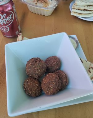 Side of falafel at Falafel Boy in Danville