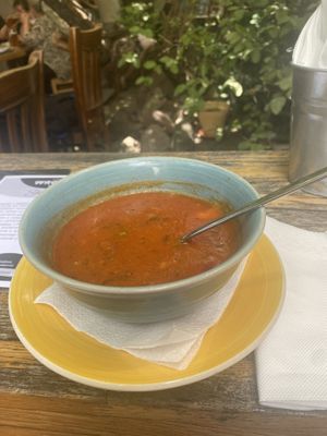 Tomato soup, veganized  at The Wrong Bar in Sofia