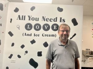 Took my BFF out for after dinner sweet treat  at Cherry On Top Ice Cream Shoppe in Algonquin