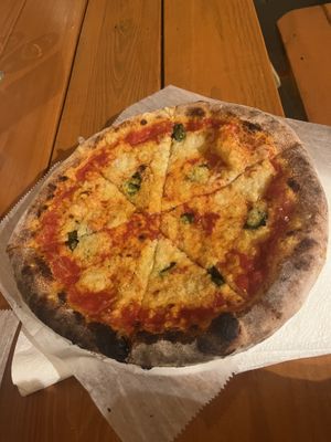 Margherita pizza  at Vegan Pizza Land in Easthampton