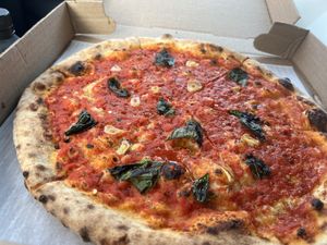 Marinara Pizza  at Vegan Pizza Land in Easthampton