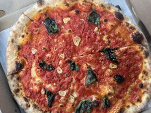 Marinara Pizza  at Vegan Pizza Land in Easthampton