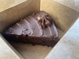 Double Chocolate Cake  at Vegan Pizza Land in Easthampton