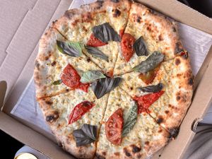 Heirloom Tomato Pizza  at Vegan Pizza Land in Easthampton