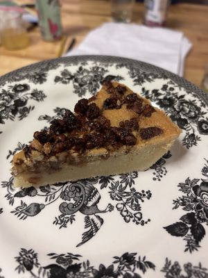 Miso cake from VPL coffee counter  at Vegan Pizza Land in Easthampton