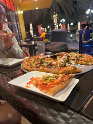 The large was pretty large!   at Pizza Sun in Chatan