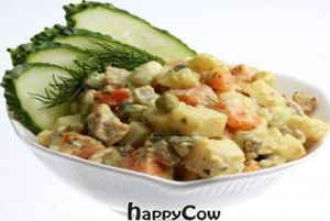 Salad 'Olivier' at Samadeva in St Petersburg