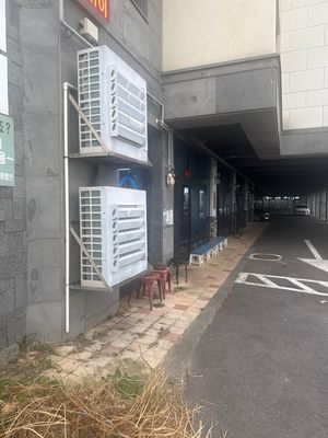 The restaurant is located in the lower part of the building and is the first one downstairs.  at Tteokbokki in Jeju
