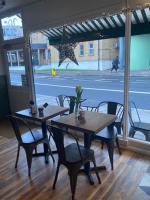  at The Green Cafe in South East London