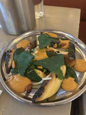 COURGETTE PEANUT SAUCE  at Maslow in Paris