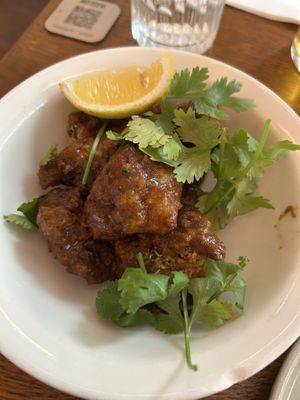 Fried cauliflower wings  at Maslow in Paris