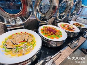 Vegan fish, vegan squid, vegan meat  at Green Eats in Hangzhou