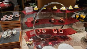 some of the desserts at Green Eats in Hangzhou