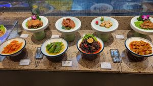 hot pot ingredients and sides at Green Eats in Hangzhou