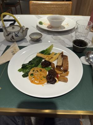 Greens, Bamboo, Lotus, Morels  at Green Eats in Hangzhou