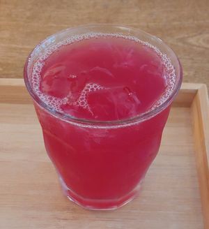 Lam Tsuen Perilla Lemon Soda 林村紫蘇檸檬梳打 at Yu Dei 余地 in Kowloon