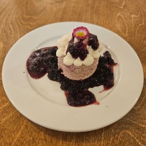 Blueberries Tinamisu & dried wild blueberries jam (private dining) at Yu Dei 余地 in Kowloon