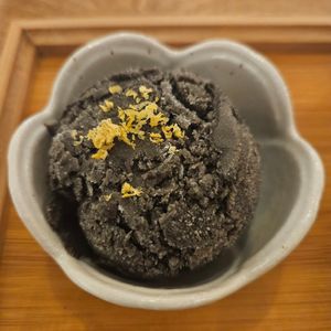Black Sesame Sorbet at Yu Dei 余地 in Kowloon