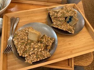 Vegan cheeses at Yu Dei 余地 in Kowloon