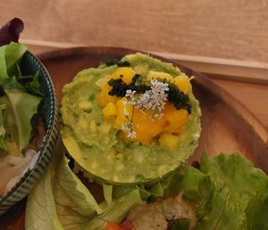 Tower of Sea Grape, Mango, Avocado 海葡萄芒果牛油果塔 at Yu Dei 余地 in Kowloon