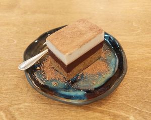 (Raw Vegan) Classic Tinamisu Three Layers (Chocolate, Coffee & Vanilla) at Yu Dei 余地 in Kowloon