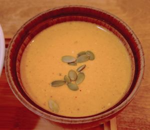 Raw corn soup chowder Mexican style at Yu Dei 余地 in Kowloon