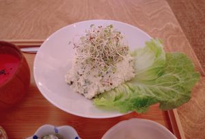 Raw Vegan Cauliflower Risotto at Yu Dei 余地 in Kowloon