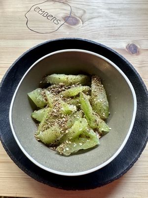 Marinated Cucumber  at Embers  in Brighton