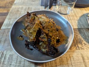 Hispi cabbage at Embers  in Brighton