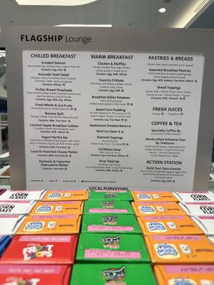 Vegan options galore!  at MIA - American Airlines Flagship Lounge - D in Miami