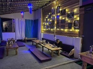 Owner's pic at Arahantas in Dharamkot