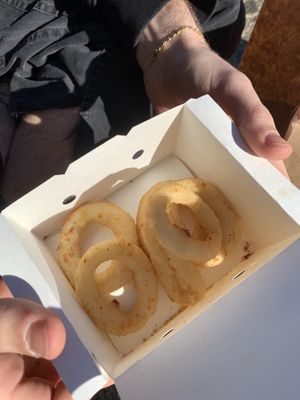 Onion rings   at Plant Bun in Turin