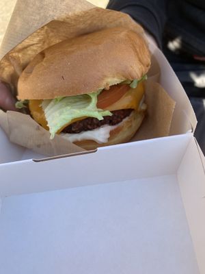 Cheese burger   at Plant Bun in Turin