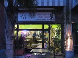 Outside of LA Vegan Crepe. Grand Opening on December 8, 2012 in Los Angeles, CA at LA Vegan Crepe in Los Angeles