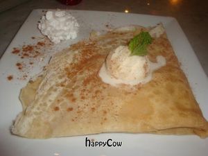 apple cinnamon crepe at LA Vegan Crepe in Los Angeles