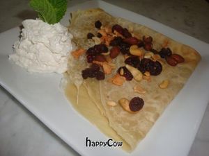 nutty crepe at LA Vegan Crepe in Los Angeles