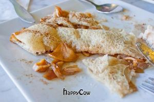 Deconstructed Apple and Cinnamon crepe, so yummy! at LA Vegan Crepe in Los Angeles