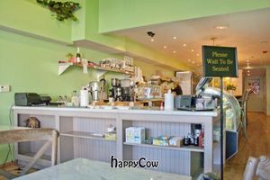 A vegan French restaurant with classy decor at LA Vegan Crepe in Los Angeles