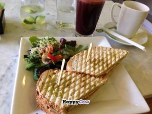 Parisien panini at LA Vegan Crepe in Los Angeles