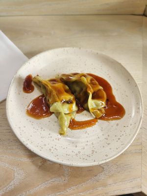 Vegetable gyosa at Nomo Ramen in Dublin