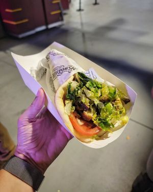 Vegan Gyro Pita at Greens And Grains in Philadelphia