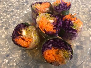 Rice Paper Rolls at Veggie Mama in Kowloon