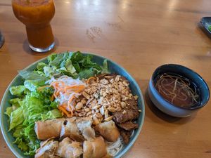 BBQ Noodles and Thai Tea at Saigon Vegan Bistro at Loving Hut - Virtual & Pop Up in San Diego